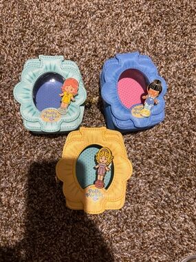 Whatever Makes You Happy Polly Pocket Pin Holder Coin Purses X 3(Read)